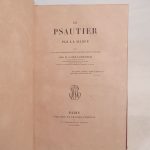 Couverture du livre Estimation du livre « le Psautier, par La Harpe. Avec un Notice historique et des Notes explicatives par M. l’Abbé Labouderie. »