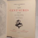 Couverture du livre Estimation du livre « les Centaures. Avec vingt-deux compositions gravées sur bois ou sur cuivre par Victor Prouvé. »