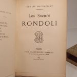 Couverture du livre Estimation du livre « les Soeurs Rondoli. »