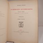 Couverture du livre Estimation du livre « symphonies d’expressions. Vingt-six études dessinées d’après nature. Introduction par Robert Vallier. »
