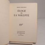 Couverture du livre Estimation du livre « eloge de la volupté »