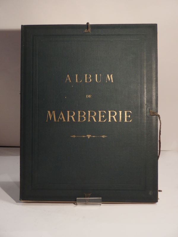 Couverture du livre Estimation du livre « album de Marbrerie. »
