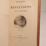 Couverture du livre Estimation du livre « rêveries et réflexions d’un voyageur »