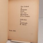 Couverture du livre Estimation du livre « feu central de Benjamin Péret. Avec des illustrations d’Yves Tanguy. »