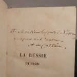 Couverture du livre Estimation du livre « la Russie en 1839. »