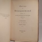 Couverture du livre Estimation du livre « oeuvres de Bracquemond exposées à la Société Nationale des Beaux-Arts, salle D. Catalogue avec une étude de Léandre Vaillat. »