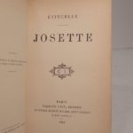 Couverture du livre Estimation du livre « josette »