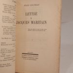 Couverture du livre Estimation du livre &laquo;&nbsp;lettre à Jacques Maritain.&nbsp;&raquo;