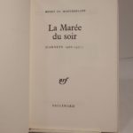 Couverture du livre Estimation du livre « la Marée du soir. Carnets 1968-1971. »