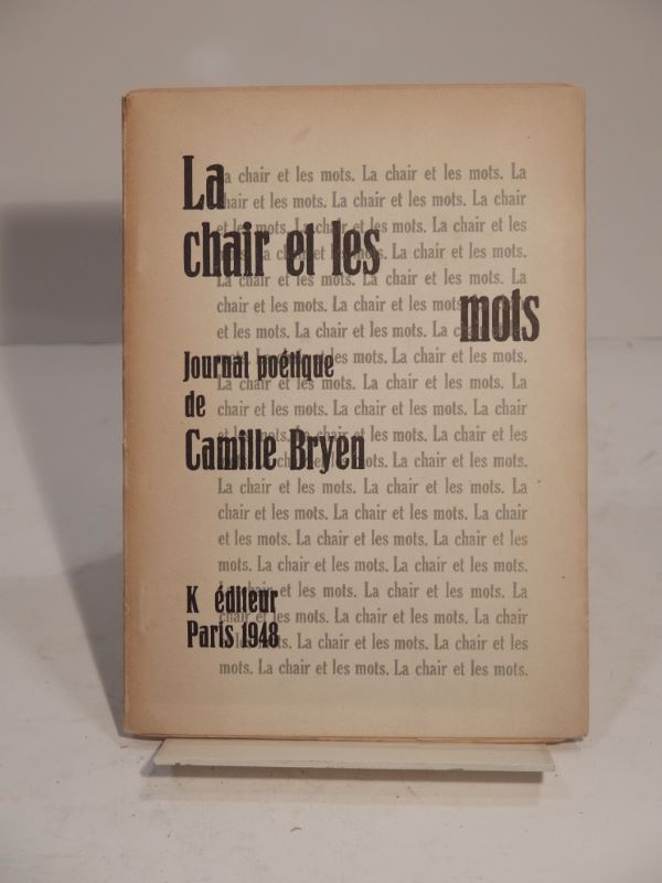 Couverture du livre Estimation du livre « la chair et les mots. Journal poétique. »