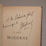 Couverture du livre Estimation du livre « l’Art moderne. »