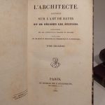 Couverture du livre Estimation du livre « l’Architecte. Notions sur l’art de bâtir et de décorer les édifices. Renseignemens sur les constructions urbaines et rurales. Instructions sur les droits et obligations de l’entrepreneur et du propriétaire. »