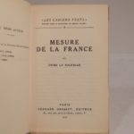 Couverture du livre Estimation du livre « mesure de la France »