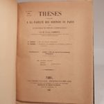 Couverture du livre Estimation du livre « thèses présentées à la Faculté des Sciences de Paris pour obtenir le grade de Docteur ès Sciences mathématiques, par M. Gaston Darboux. Sur les surfaces orthogonales. [SUIVI DE:] […] par M. Maurice Lévy. Thèse de mécanique appliquée : Essai théorique et appliqué sur le mouvement des liquides. Thése de géométrie : Sur une transformation des coordonnées curvilignes orthogonales et sur les coordonnées curvilignes comprenant une famille quelqconque de surfaces du second ordre. [DE:] […] par M. Halphen. Sur les invariants différentiels. [DE:] […] par M. Ch. Biehler. Sur la théorie des équations. [DE:] […] par M. A.-E. Pellet. Sur la théorie des équations algébriques. Sur la théorie des surfaces. [ET DE:] […] par H. Lemonnier. Des surfaces dont les lignes de courbure sont planes ou sphériques. Points d’inflexion et points Steiner dans les lignes du troisième ordre. »