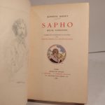 Couverture du livre Estimation du livre « sapho. Moeurs parisiennes. Nombreuses illustrations en couleurs par Auguste Leroux et H. Bouché-Leclercq. »