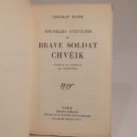 Couverture du livre Estimation du livre « nouvelles aventures du brave soldat Chvéïk. Traduit du tchèque par Aranyossi. »