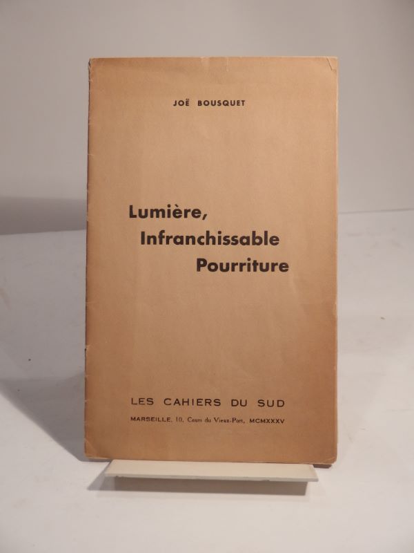 Couverture du livre Estimation du livre « lumière, Infranchissable Pourriture »