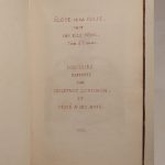Couverture du livre Estimation du livre « mANUSCRIT. Eloge de la Folie, fait par elle- même. Tirée d’Erasme. / Aveux de la Raison, faits par elle-même. Discours rapporté par Constant Lorichon, et dédié à ses amis. »
