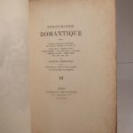 Couverture du livre Estimation du livre « bibliographie romantique. Catalogue anecdotique et pittoresque des éditions originales des oeuvres de Victor Hugo – Alfred de Vigny – Prosper Mérimée – Alexandre Dumas – Jules Janin – Théophile Gautier – Pétrus Borel – etc. Par Charles Asselineau. Seconde édition, revue et très-augmentée. Avec une eau-forte de Bracquemond. »