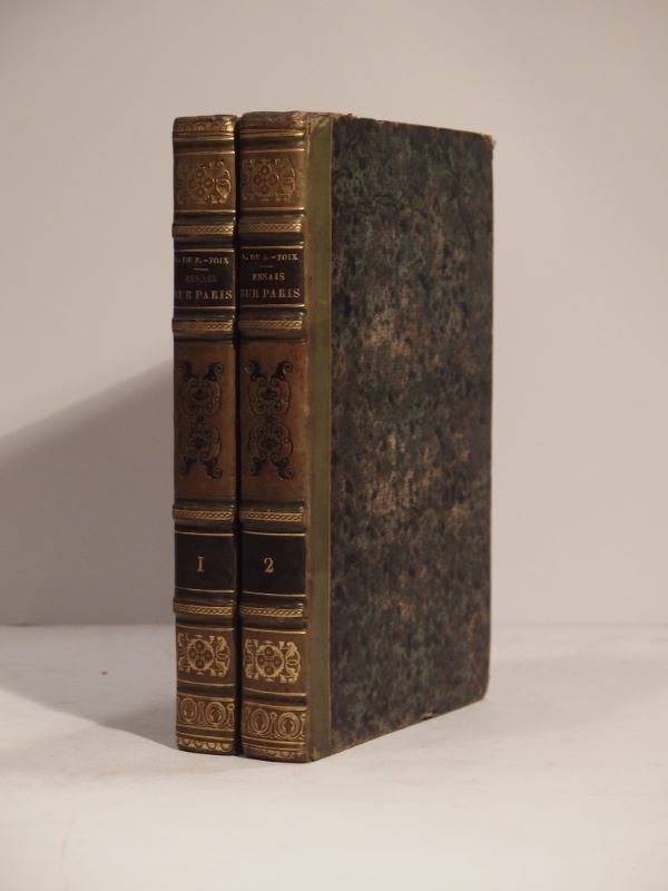 Couverture du livre Estimation du livre « essais historiques sur Paris, pour faire suite aux Essais de M. Poullain de Saint-Foix. Par Aug. Poullain de Saint-Foix. »