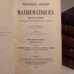 Couverture du livre Estimation du livre « nouvelles annales de mathématiques. Journal des candidats aux Ecoles polytechnique et normale. Deuxième série, tomes 15 (1876), 16 (1877), 17 (1878), 18 (1879), 19 (1880), 20 (1881). »