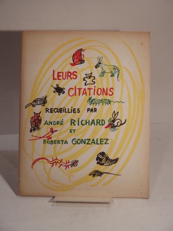 Couverture du livre Estimation du livre « leurs Citations, recueillies par André Richard et Roberta Gonzalez. »