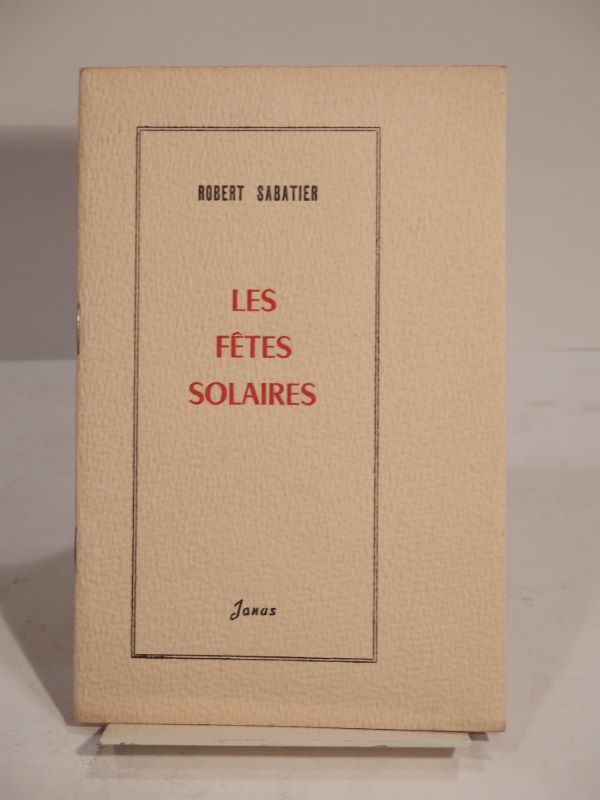 Couverture du livre Estimation du livre « les Fêtes solaires »