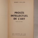 Couverture du livre Estimation du livre « procès intellectuel de l’art (Exposé des Motifs) »