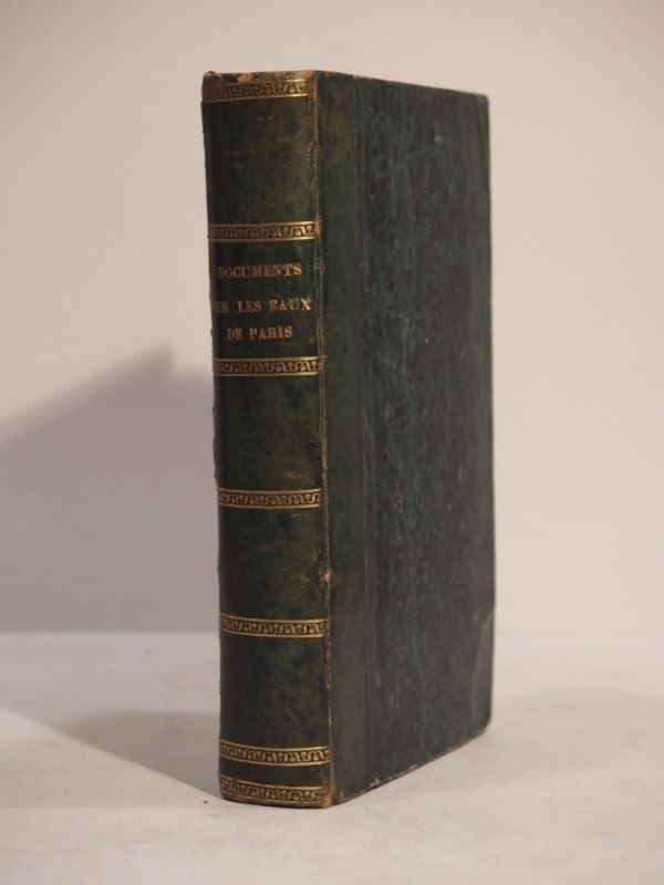 Couverture du livre Estimation du livre « documents relatifs aux eaux de Paris. »