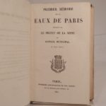 Couverture du livre Estimation du livre « documents relatifs aux eaux de Paris. »