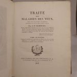 Couverture du livre Estimation du livre « traité des maladies des yeux, avec des planches coloriées représentant ces maladies d’après nature. Tome quatrième, contenant les planches qui représentent les Maladies des yeux, avec leurs explications, et la traduction de l’ouvrage de Samuel Thomas Soemmerring, intitulé : Icones oculi humani. »