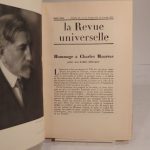Couverture du livre Estimation du livre « la Revue universelle. Numéro spécial, 1er janvier 1937. Hommage à Charles Maurras pour son Jubilé littéraire. Les idées et les faits, lectures par Léon Daudet. »