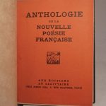 Couverture du livre Estimation du livre « anthologie de la nouvelle poésie française. »