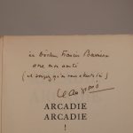 Couverture du livre Estimation du livre « arcadie Arcadie ! Bois de Lucien Jacques. »