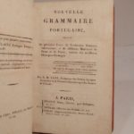 Couverture du livre Estimation du livre « nouvelle Grammaire portugaise, suivi de plusieurs Essais de traduction française interlinéaire, et de différens Morceaux de prose et de poésie, extraits des meilleurs classiques portugais. Par A. M. Sané. »