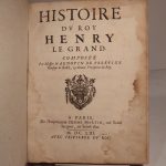 Couverture du livre Estimation du livre « histoire du Roy Henry le Grand »
