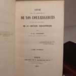 Couverture du livre Estimation du livre « essai sur les fondements de nos connaissances et sur les caractères de la critique philosophique, par A.-A. Cournot »