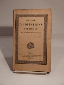 Estimation Edition originale - Couverture du livre Estimation du livre « nouvelles méditations poétiques, par Alphonse de Lamartine »