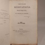 Couverture du livre Estimation du livre « nouvelles méditations poétiques, par Alphonse de Lamartine »