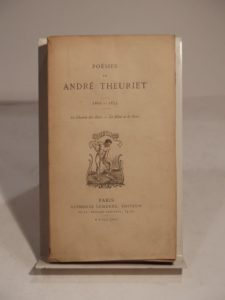 Estimation Edition originale - Couverture du livre Estimation du livre « poésies de André Theuriet. 1860-1874. Le Chemin des Bois. – Le Bleu et le Noir. »