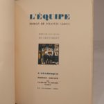 Couverture du livre Estimation du livre « l’Equipe. Bois en couleurs de Dignimont. »