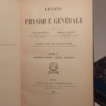 Couverture du livre Estimation du livre &laquo;&nbsp;leçons de physique générale. Cours professé à l&rsquo;Ecole centrale des arts et manufactures. Tome 1 : Instruments de mesure – chaleur – capillarité. Tome 2 : Electricité et magnétisme.&nbsp;&raquo;