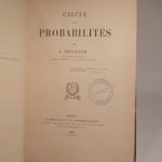 Couverture du livre Estimation du livre « calcul des probabilités. »