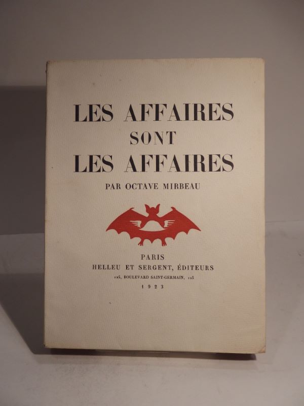 Couverture du livre Estimation du livre « les Affaires sont les affaires. »