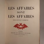 Couverture du livre Estimation du livre « les Affaires sont les affaires. »