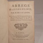 Couverture du livre Estimation du livre « abrégé d’Astronomie, par M. de La Lande. »