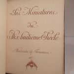 Couverture du livre Estimation du livre « les Miniatures du XVIIIe Siècle (Portraits de Femmes). »