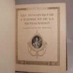 Couverture du livre Estimation du livre « les Miniatures de l’Empire et de la Restauration. Portraits de Femmes. »