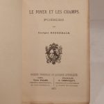 Couverture du livre Estimation du livre « le Foyer et les Champs. Poésies par Georges Rodenbach. »