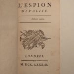 Couverture du livre Estimation du livre &laquo;&nbsp;l&rsquo;Espion dévalisé.&nbsp;&raquo;
